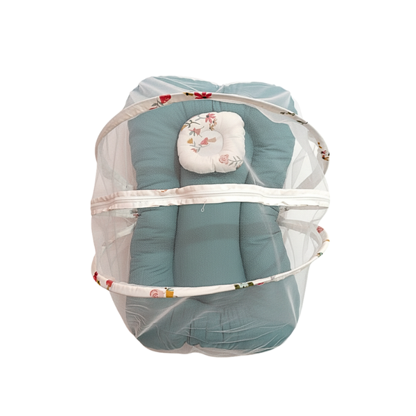 Newborn Baby Net Gadda Set