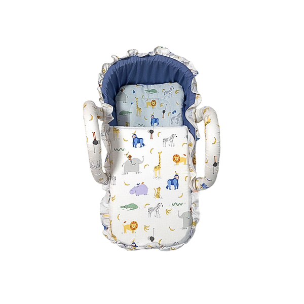 Newborn Portable Bassinet with Safari Animal Design