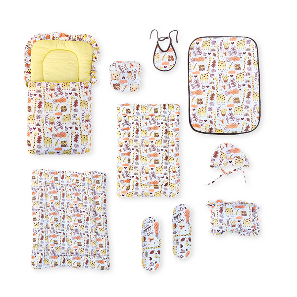 10 PCs Newborn Baby Set - Animal Print